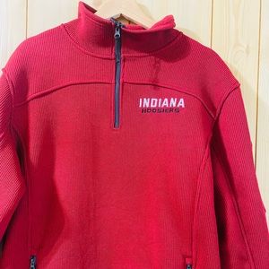 Mens Campus Heritage Indiana Hoosiers quarter zip pullover
